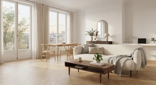 Bright modern home interior